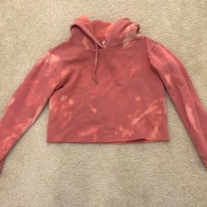 Tie dye cropped hoodie